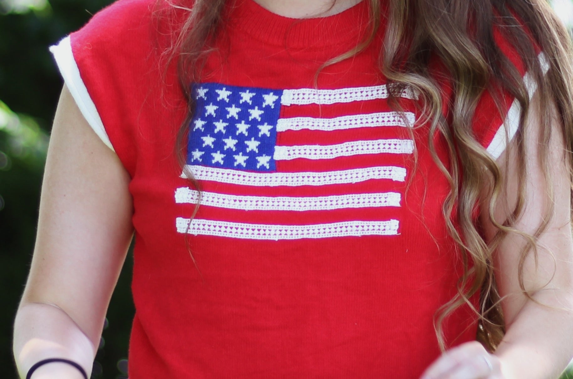 4th of July Mock Neck