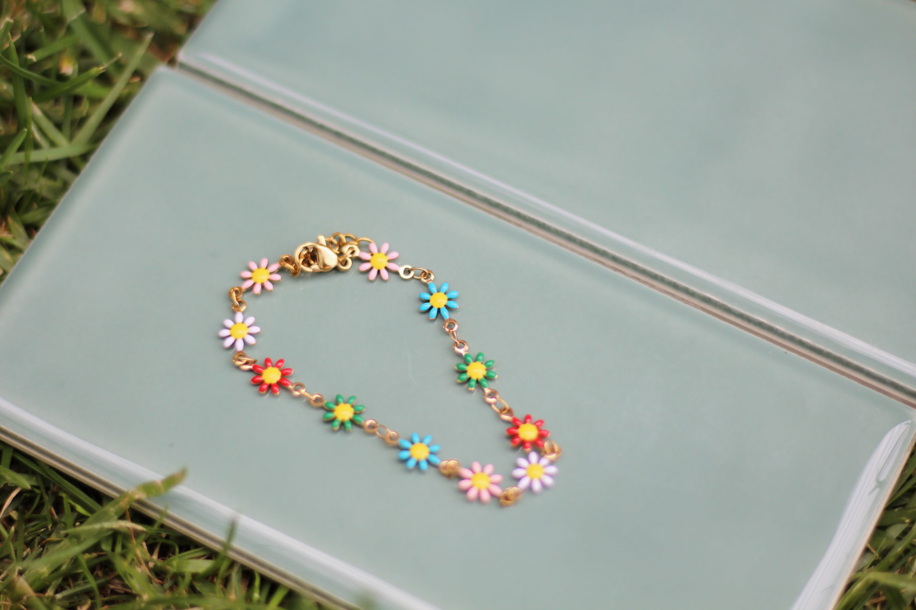 “Consider the Lilly” -Floral Chain Bracelet