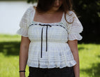 Western Lace Ruffle Top