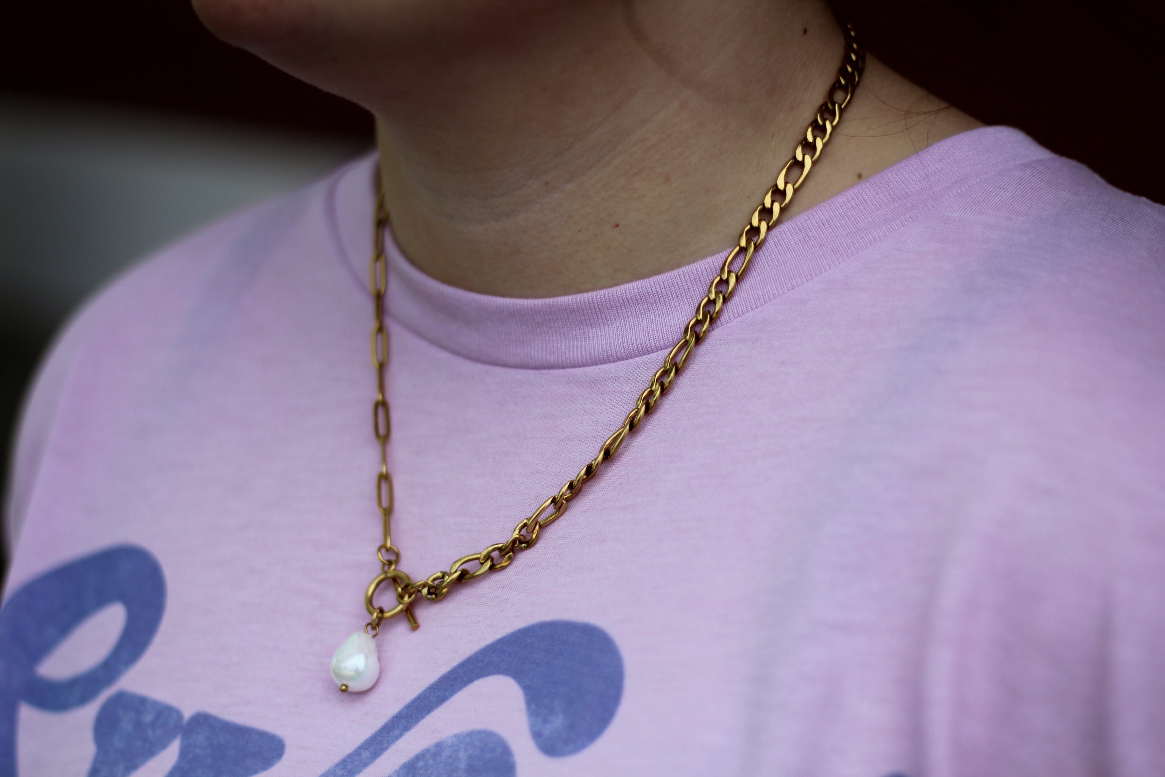 Pearl Charm Necklace