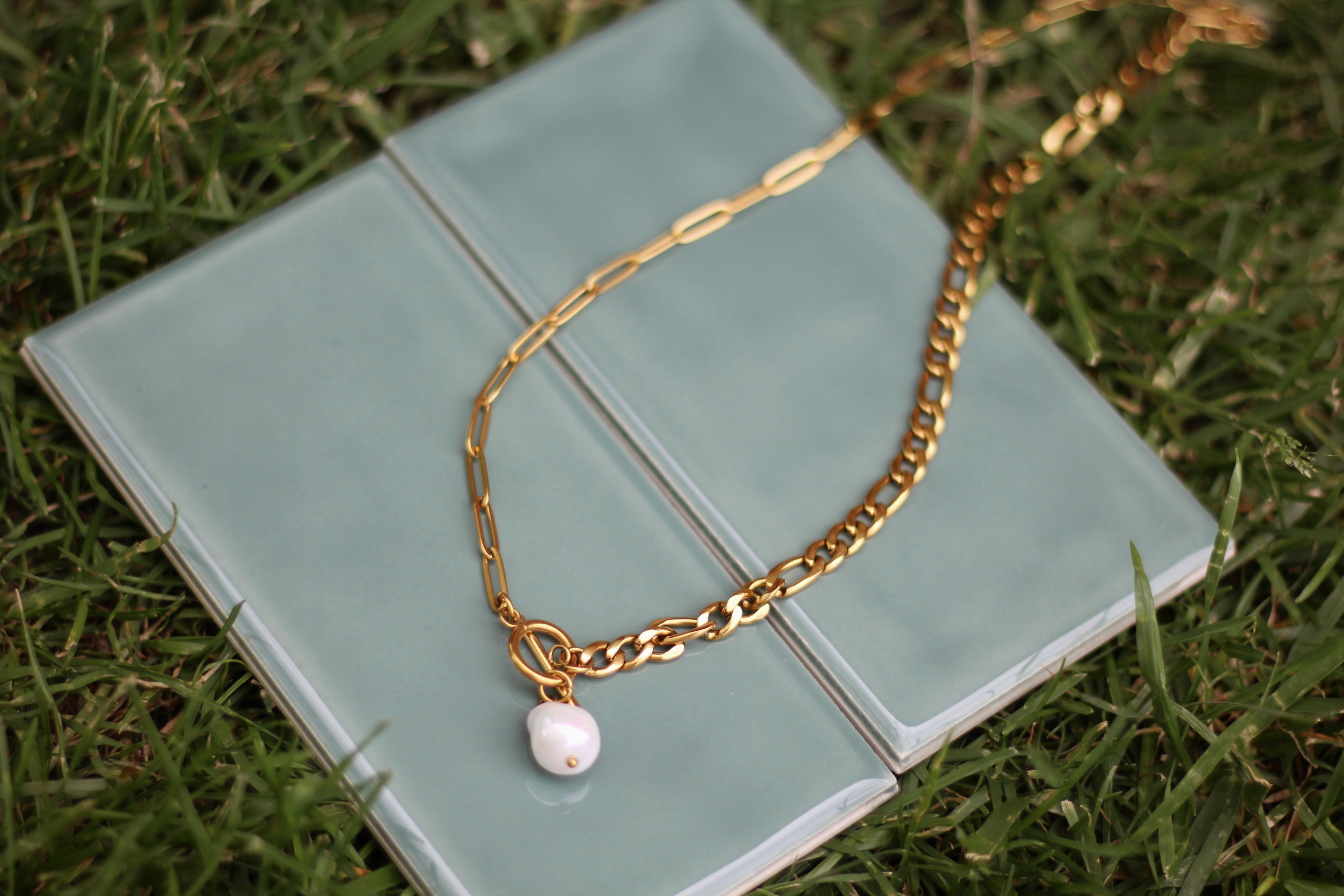 Pearl Charm Necklace
