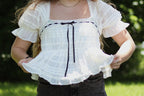 Western Lace Ruffle Top
