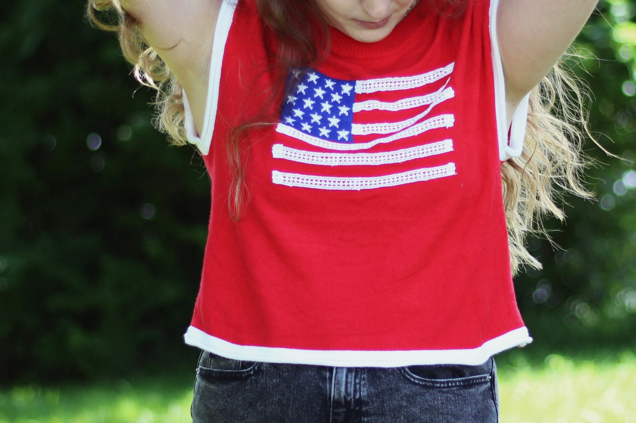 4th of July Mock Neck