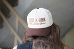 Just A Girl Who Loves Jesus Embroidery Trucker Hat