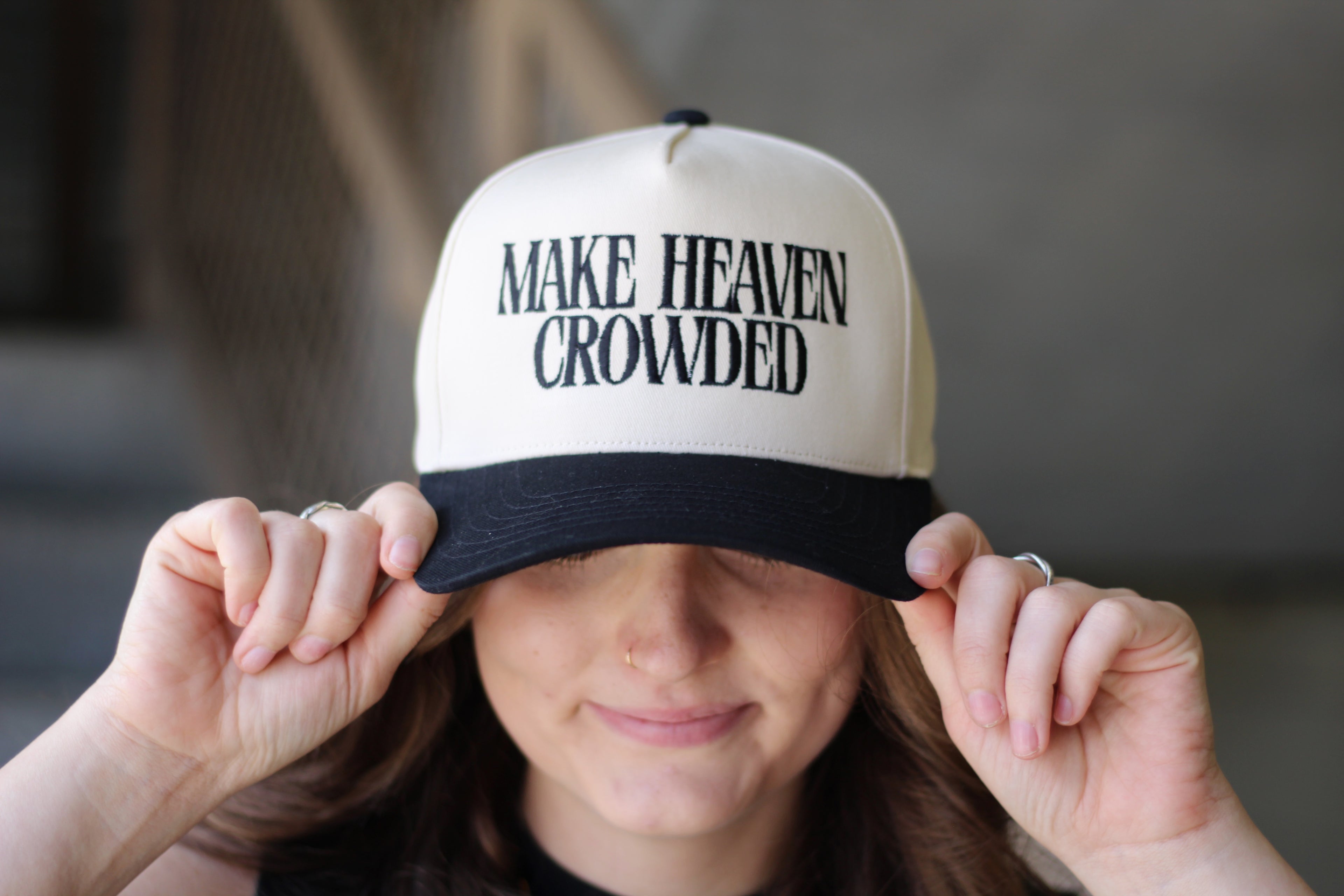 MAKE HEAVEN CROWDED Embroidery Baseball Cap